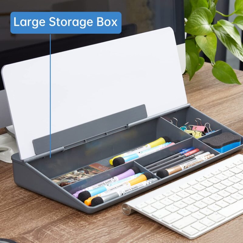 A Small Desktop Whiteboard with Storage
