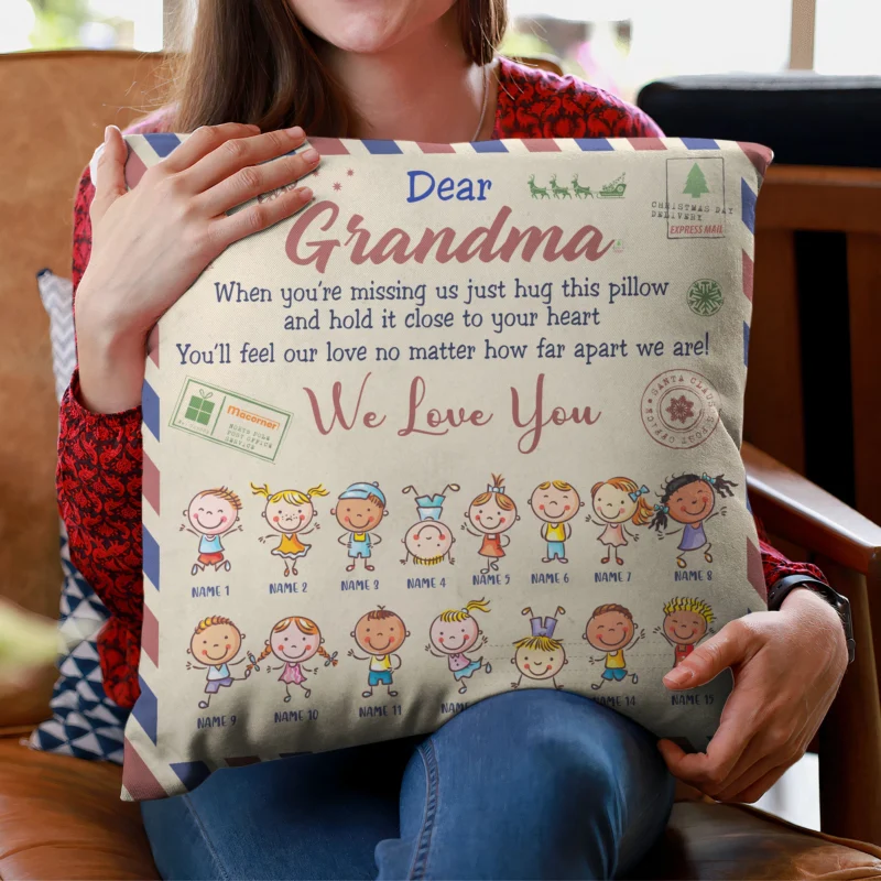 Personalized Pillow Gift For Grandmas