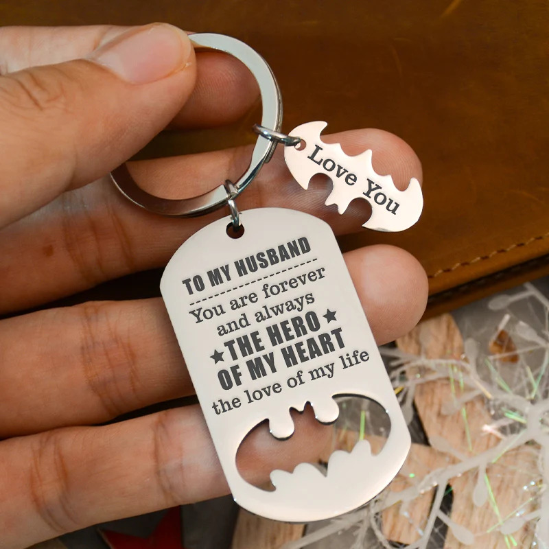 A Sweet Father's Day Gift For Husband Is A Keychain