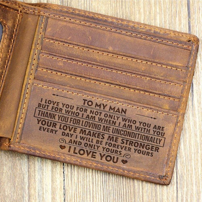 “To My Man” Custom Wallet
