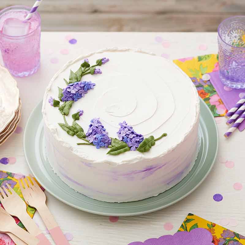 Lilac Flower Cake