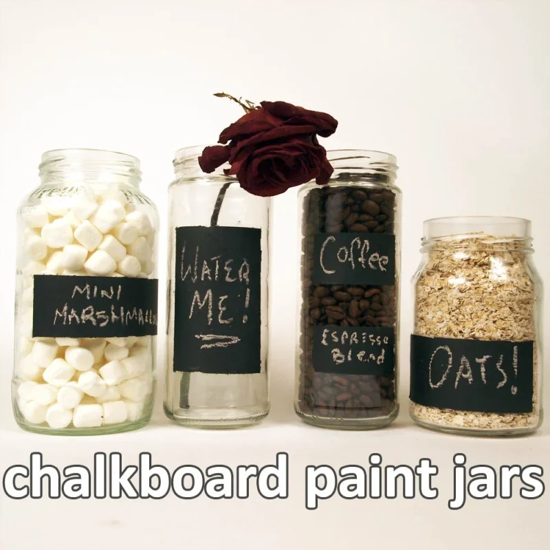 DIY Chalkboard Spice Jars