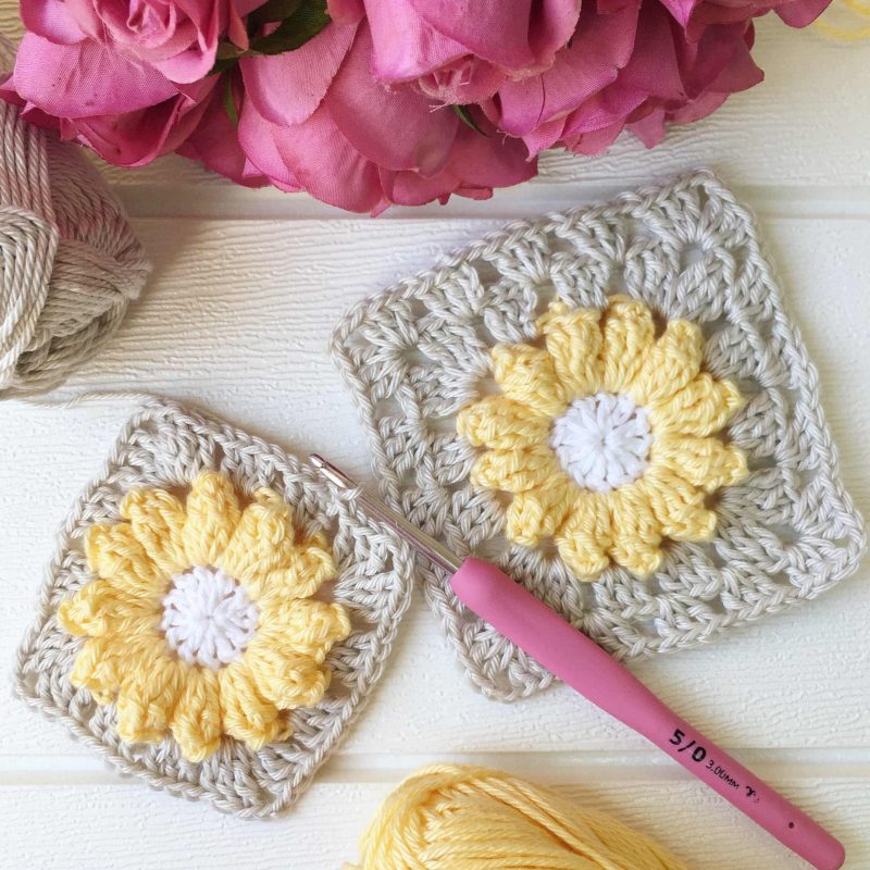 Daisy Granny Square Crochet