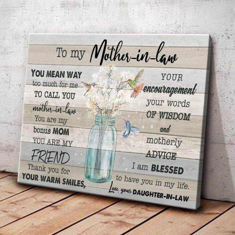 To my Mother-in-law Canvas