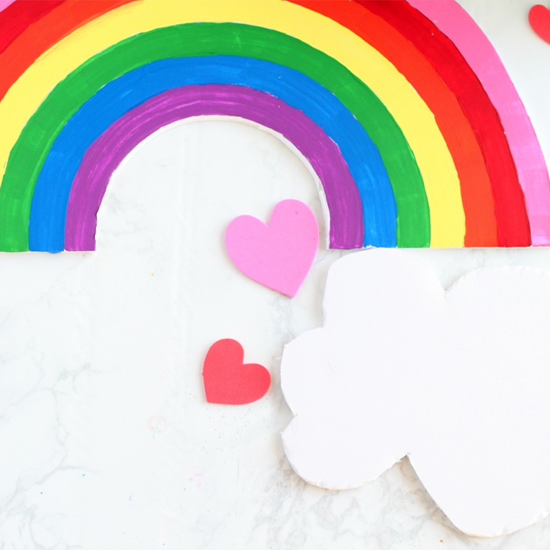 Rainbow Valentine Color Paper