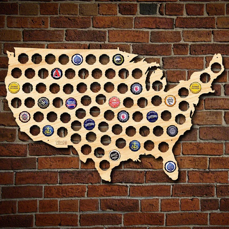 Beer Cap State Maps