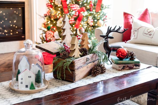 coffee table christmas decorations ideas