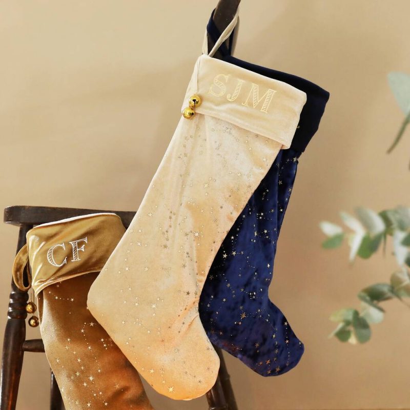 Blue And White Christmas Stockings
