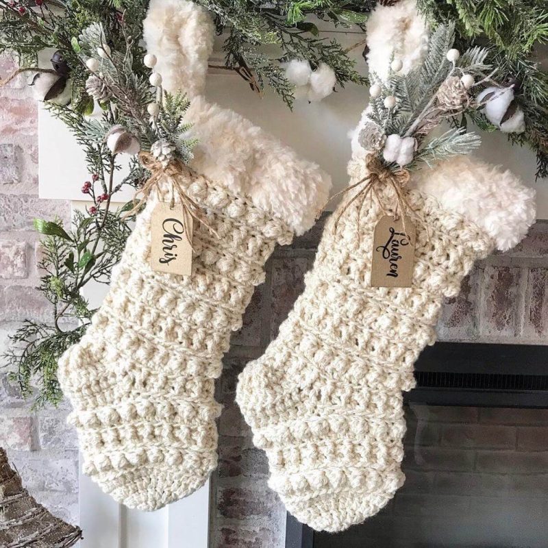 Hang Christmas Stockings With Greenery