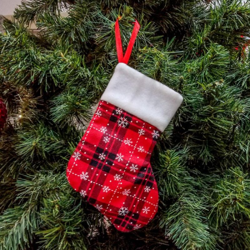 Hang Christmas Stockings On a Tree