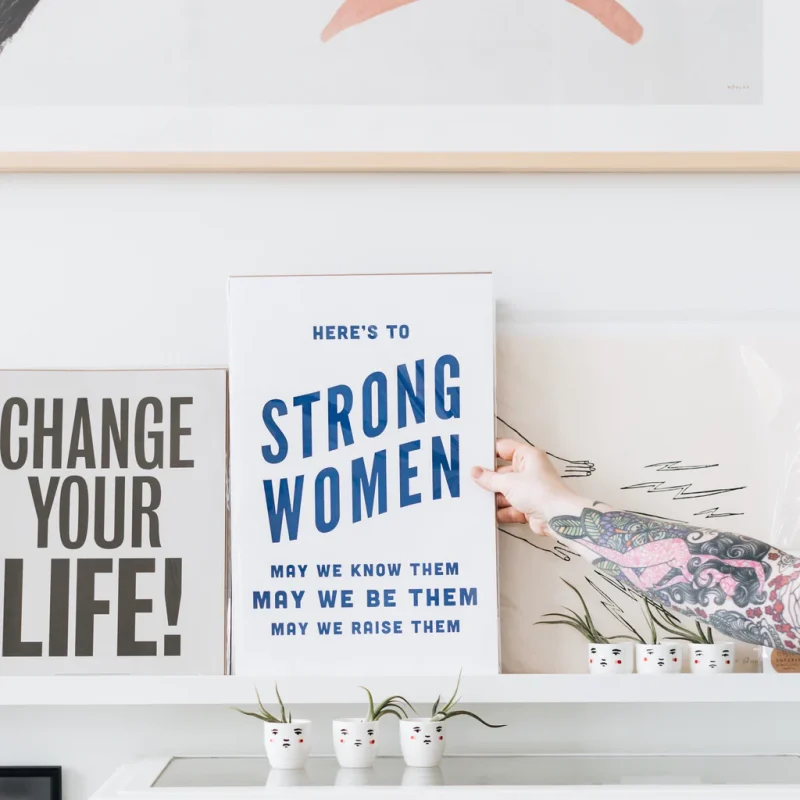 Here’s To Strong Women Canvas Print