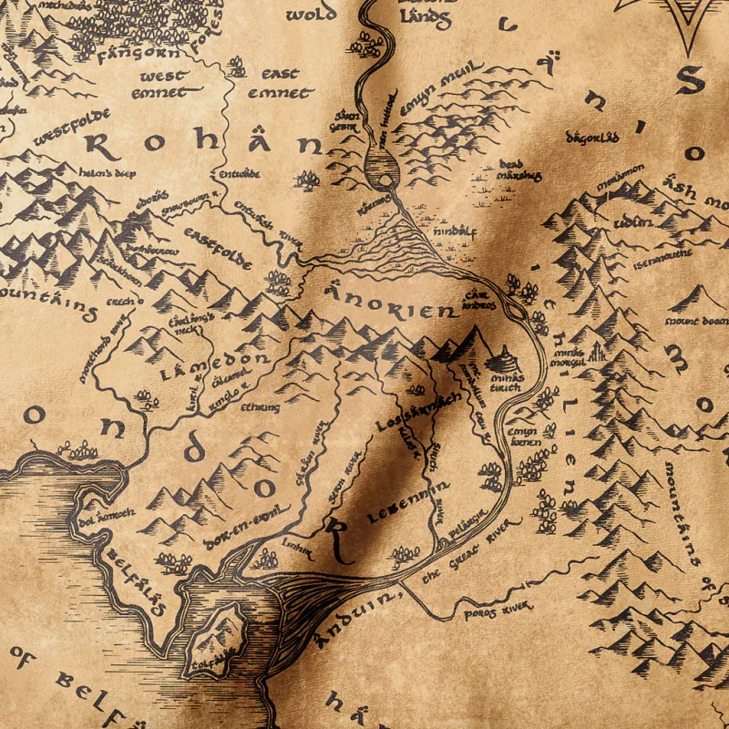 Map To Middle Earth 