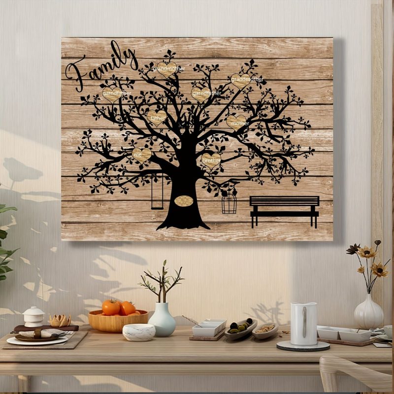 Personalized Family Tree Canvas