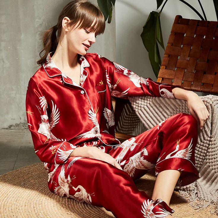 Silky Satin Pajamas Set