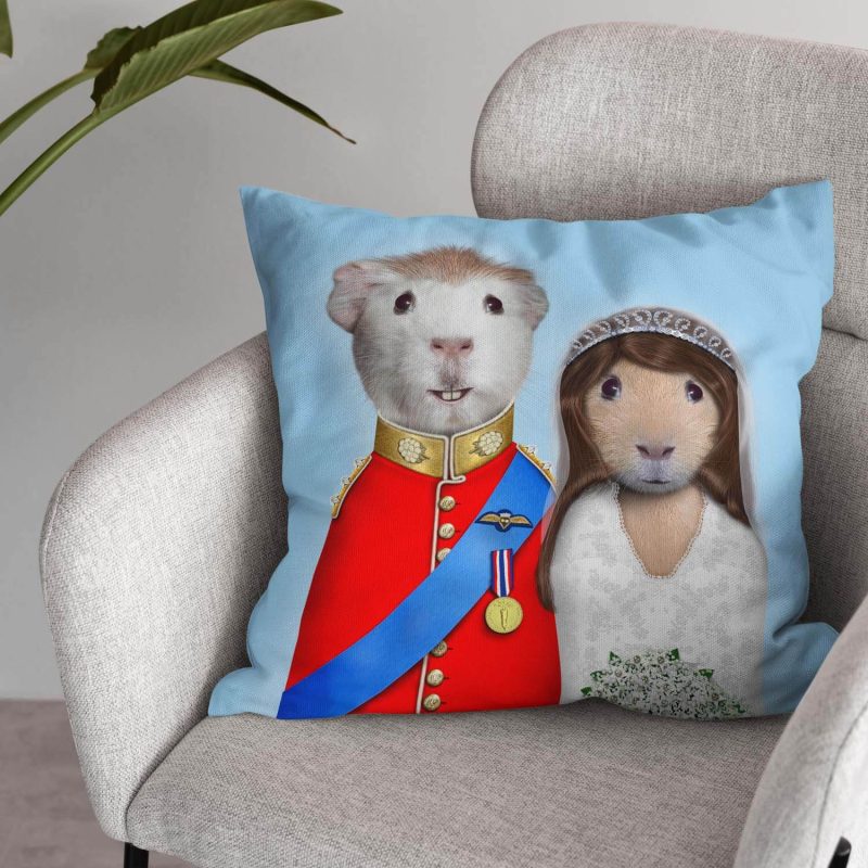 Mr. And Mrs. Suede Pillow